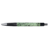 Stylo Notes Fantaisie Conception Musicale Verte (Devant)