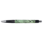 Stylo Notes Fantaisie Design Musique Verte (Devant)