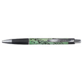 Stylo Notes Fantaisie Design Musique Verte (Dos)