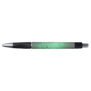 Stylo Notes musicales en vert clair de lune