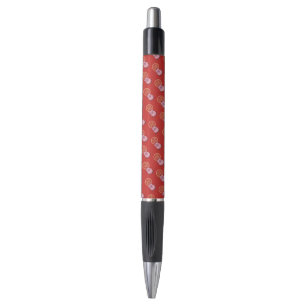 Stylo Nouvel An lunaire chinois de porc rouge argent cha