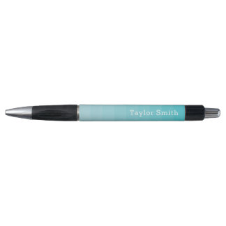 Stylo Nuances cyanes de bleu rayures horizontales jeunes