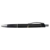 Stylo Oiseau doré sur fond noir (Haut)