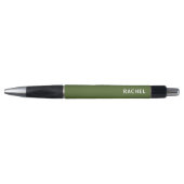Stylo Olive foncé Vert simple moderne (Devant)