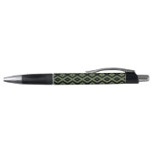 Stylo Olive green and black diamond pattern (Haut)
