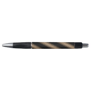 Stylo Ombre Pailleté Noir & Or Élégant