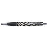 Stylo Ondes de style rétro noir et blanc (Dos)