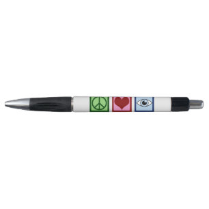 Stylo Optométriste Peace Love Optométrie Blue Eye Doct
