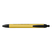 Stylo or jaune avec Monogramme (Dos)