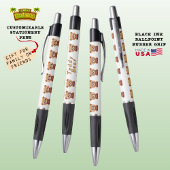 Stylo Ours en peluche, Mignonne Faune Bois Animal Blanc