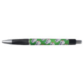Stylo Ours polaire Noël sur vert (Devant)