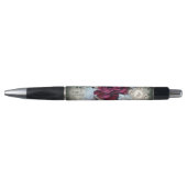 Stylo Outil d'écriture Ephémère de Rose Rouge Victorienn (Devant)