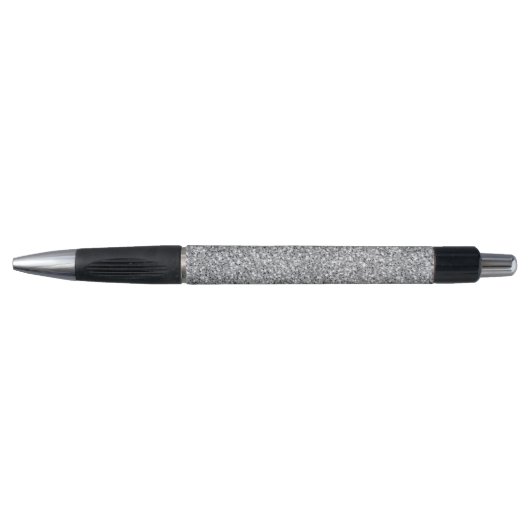 Stylo Pailleté Argent Métallisé (Devant)