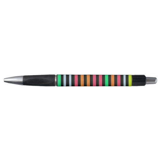 Stylo Painted Rainbow Stripes Black (Devant)