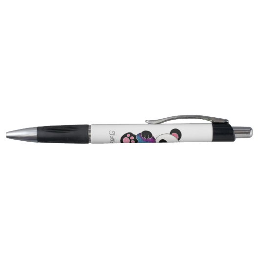 Stylo Panda Aquarelle Cute Avec Coeur Arc En Ciel (Haut)