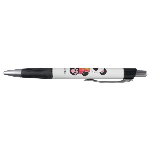 Stylo Panda Aquarelle Cute Avec Coeur Arc En Ciel (Bas)
