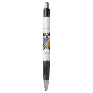 Stylo Panda Aquarelle Cute Avec Coeur Arc En Ciel