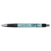 Stylo Paon Bleu Romantique (Devant)