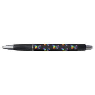 Stylo Papillon arc-en-ciel