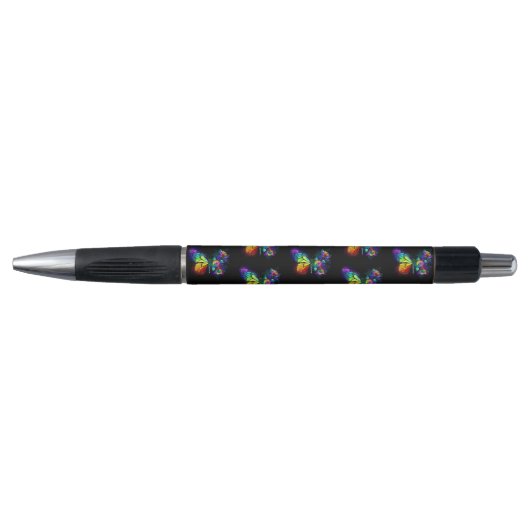 Stylo Papillon arc-en-ciel (Devant)