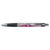 Stylo Papillon Dreamy aux fleurs roses (Dos)