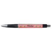 Stylo Papillon, Mignonne caractère de fille Whimsical, � (Devant)
