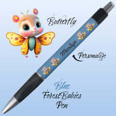 Stylo Papillon, Sympa caractère de fille Whimsical, 🦋 B
