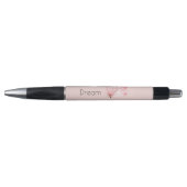 Stylo Papillon Tissage Panier Rose (Devant)