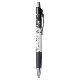 Stylo "Papillons noirs et blancs "