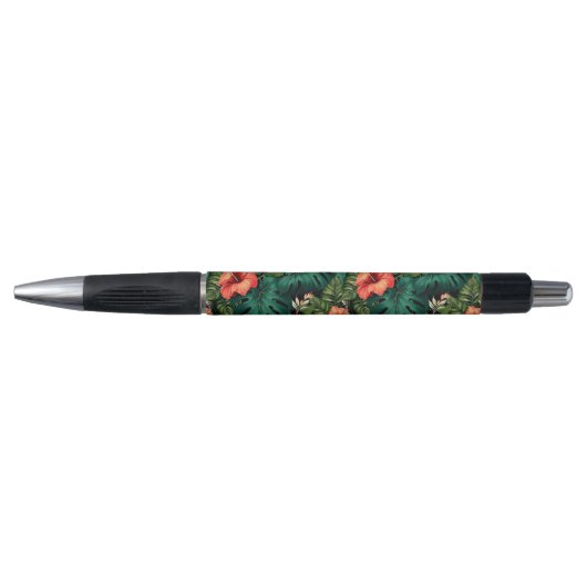 Stylo Paradis tropical coloré Hawaii Aloha Fleurs (Devant)