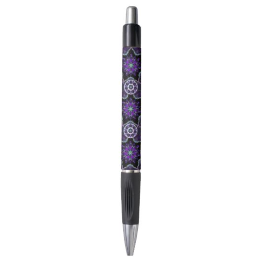 Stylo Parapluie violet & coeurs .7 (Devant (Vertical))