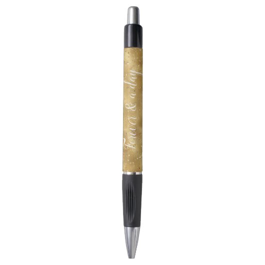 Stylo Parties scintillant de glam or confetti scintillan (Devant (Vertical))