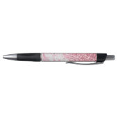 Stylo Parties scintillant Marbre blanc rose (Bas)