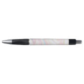 Stylo Parties scintillant moderne en marbre bleu rose or (Devant)