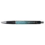 Stylo Parties scintillant Turquoise Black Ombre Faux per (Devant)
