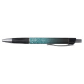 Stylo Parties scintillant Turquoise Black Ombre Faux per (Bas)