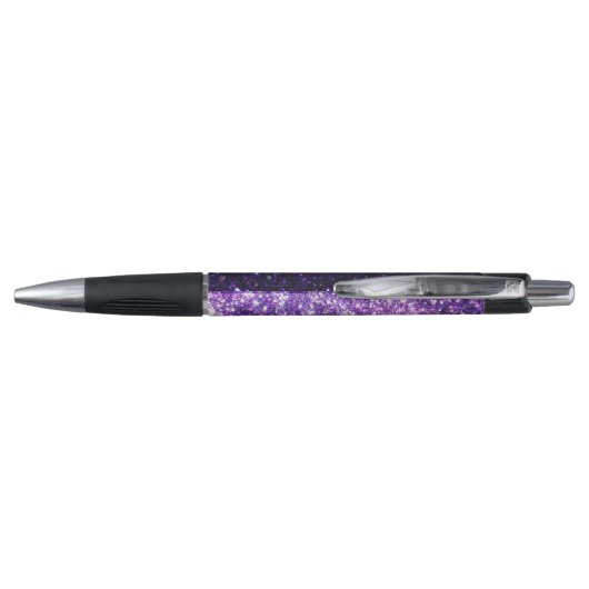 Stylo parties scintillant violette brillant brillant heu (Dos)
