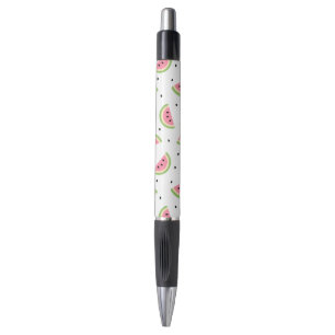 Stylo Pastèque rose, Graines de pastèque, Motif d'été