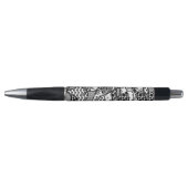 Stylo Patchwork motif noir et blanc 03 (Devant)