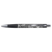 Stylo Patchwork motif noir et blanc 03 (Dos)