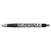 Stylo Patchwork noir et blanc 04 de motif (Devant)