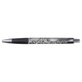 Stylo Patchwork noir et blanc 04 de motif (Dos)