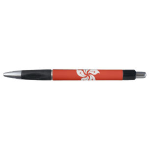 Stylo patriotique avec drapeau de Hong Kong