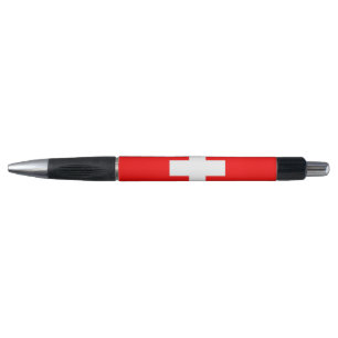 Stylo patriotique avec drapeau de la Suisse