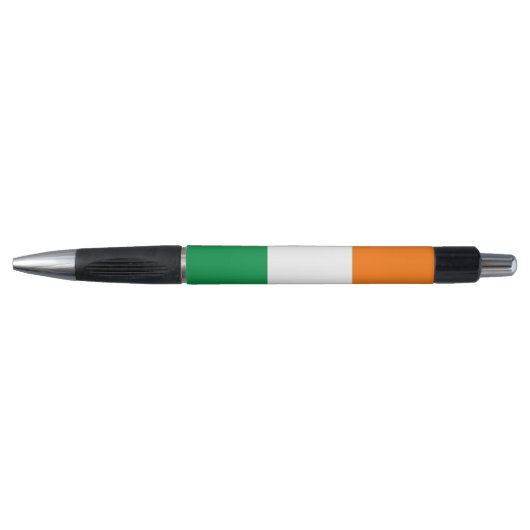 Stylo patriotique avec drapeau d'Irlande (Devant)