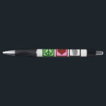 Stylo Peace Love Forensics<br><div class="desc">De mignons stylos médico-légaux personnalisés à distribuer à vos clients potentiels lors d'une réunion comportant un signe de paix, un coeur et une empreinte digitale. Ce sont aussi de bons cadeaux de Noël pour un scientifique légiste afin de promouvoir son entreprise en ajoutant son site Web et son nom. Customisez...</div>