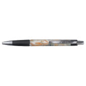 Stylo Peach Orange Turquoise Blue Gold Marble Art Motif (Dos)