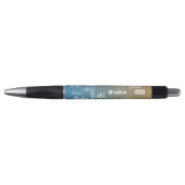 Stylo Personalized Name Blue peach sunset   (Devant)