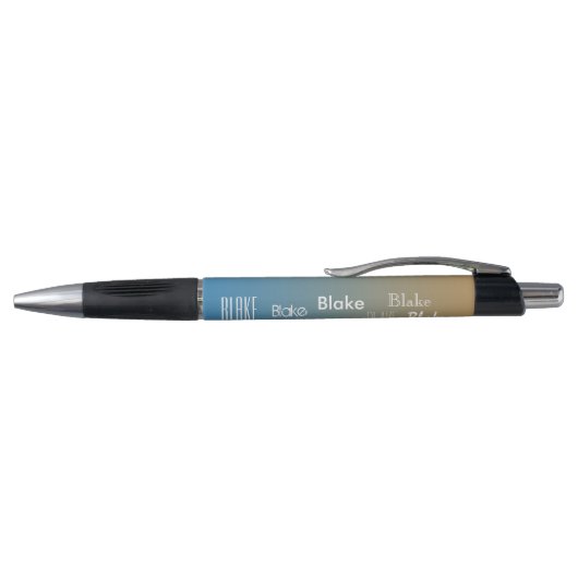 Stylo Personalized Name Blue peach sunset   (Haut)