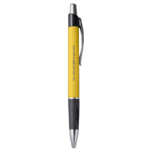 Stylo Personnalisable jaune de moutarde